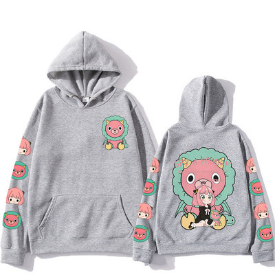 Hanorac anime japonez Spy x Family pentru băiat/fată, estetic Kawaii, Anya Forger, hanorac cu desene animate Harajuku, pentru cupluri, pentru bărbați, Topuri