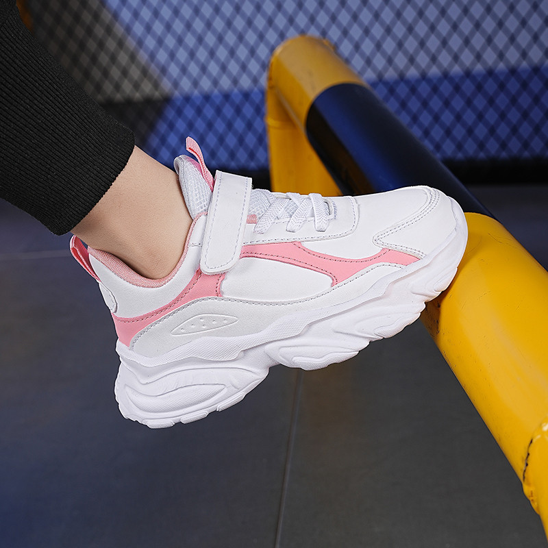 Dječja bijela sportska obuća Jesenska mrežasta prozračna obuća za trčanje za dječake Obuća za ležerno vrijeme za dječake Male bijele cipele za djevojčice Tenisice