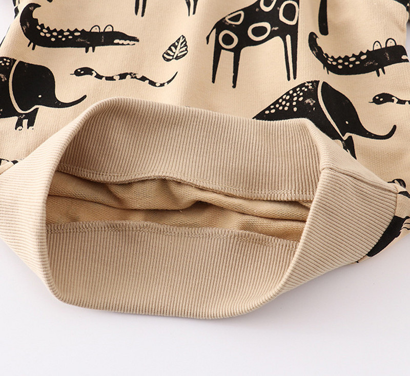 Novi crtani Životinjski svijet Dječaci Djevojčice Majica Jesen Proljeće Dječja odjeća Košulja s kapuljačom Ležerna gornja pamučna odjeća