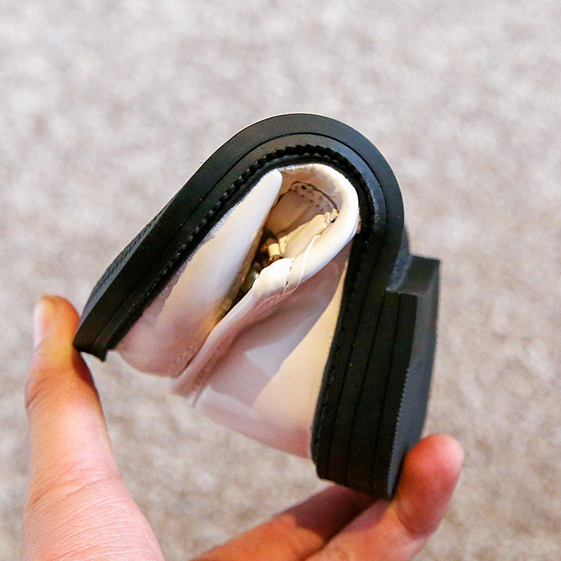 Ravne cipele za djecu Djevojčice Kožne cipele za školsku zabavu Dječje crne mokasine Natikače Dječje ravne cipele Cipele za djevojčice s biserima