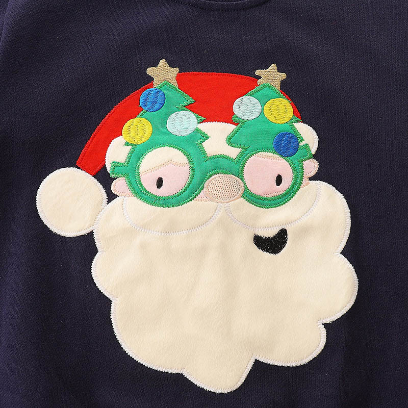 Dječaci, jesen, dugih rukava, novorođenčad, dječja božićna odjeća s printom, dječje božićno odijelo za proslavu male djece 24M-7T