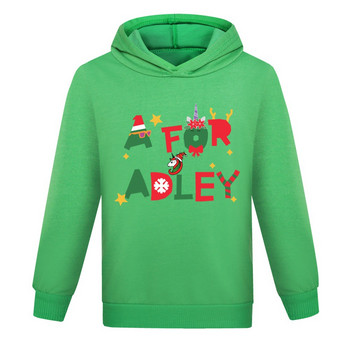 A for Adley Children Hoodie Παιδικά Καλοκαιρινή αθλητική μπλούζα για αγόρια για κορίτσια Baby Pullove Adley Μακρυμάνικο Φοιτητικό Casual Ρούχα