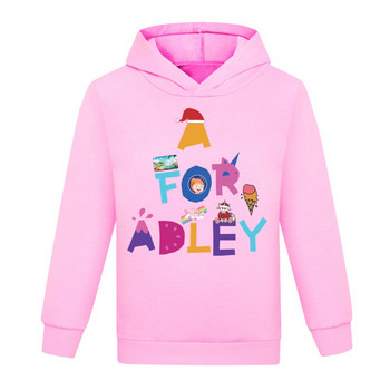 A for Adley Children Hoodie Παιδικά Καλοκαιρινή αθλητική μπλούζα για αγόρια για κορίτσια Baby Pullove Adley Μακρυμάνικο Φοιτητικό Casual Ρούχα