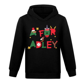 A for Adley Children Hoodie Παιδικά Καλοκαιρινή αθλητική μπλούζα για αγόρια για κορίτσια Baby Pullove Adley Μακρυμάνικο Φοιτητικό Casual Ρούχα