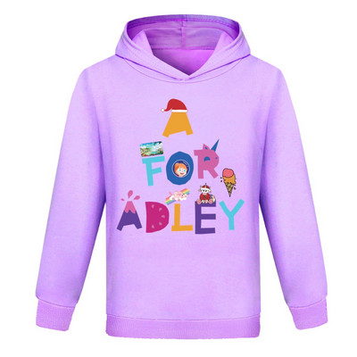 A for Adley Children Hoodie Παιδικά Καλοκαιρινή αθλητική μπλούζα για αγόρια για κορίτσια Baby Pullove Adley Μακρυμάνικο Φοιτητικό Casual Ρούχα
