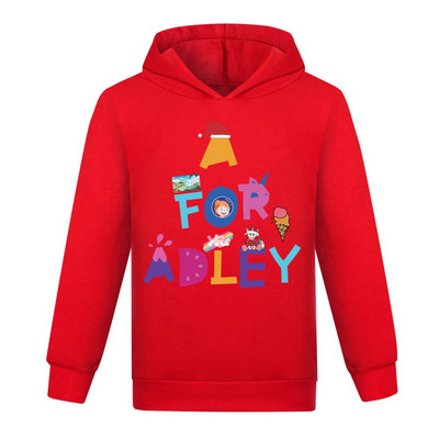 A for Adley Children Hoodie Παιδικά Καλοκαιρινή αθλητική μπλούζα για αγόρια για κορίτσια Baby Pullove Adley Μακρυμάνικο Φοιτητικό Casual Ρούχα