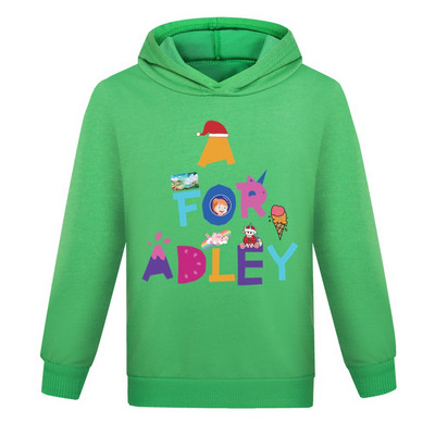 A for Adley Children Hoodie Παιδικά Καλοκαιρινή αθλητική μπλούζα για αγόρια για κορίτσια Baby Pullove Adley Μακρυμάνικο Φοιτητικό Casual Ρούχα