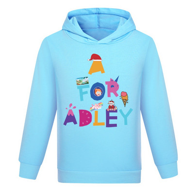 A for Adley Children Hoodie Παιδικά Καλοκαιρινή αθλητική μπλούζα για αγόρια για κορίτσια Baby Pullove Adley Μακρυμάνικο Φοιτητικό Casual Ρούχα