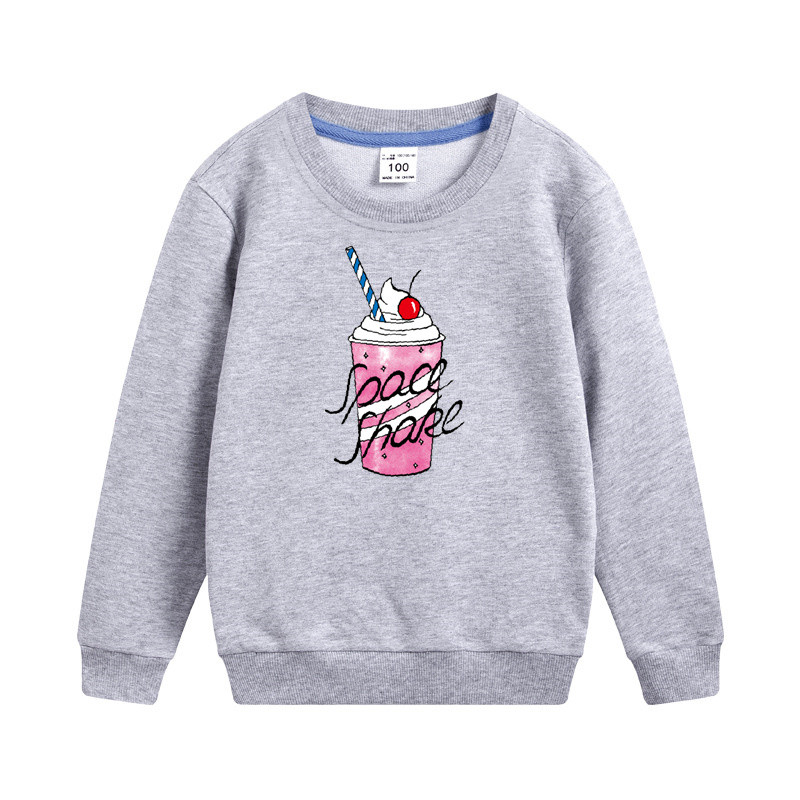 Aimi Lakana Slatka sladoledna odjeća Pulover s okruglim izrezom za djevojčice Proljeće Jesen Pamučna dukserica Ležerni kaput za djevojčice