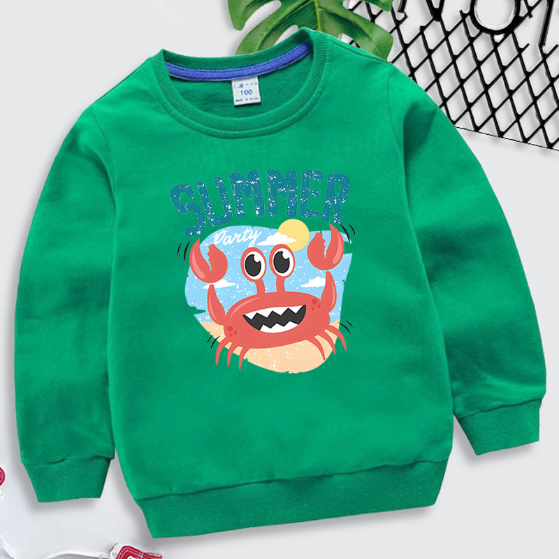 Dječja odjeća Djevojke Slatki račići Ljeto Hoodies s dnevnim printom Harajuku modni pulover Kawaii Životinjske ulične majice za dječake
