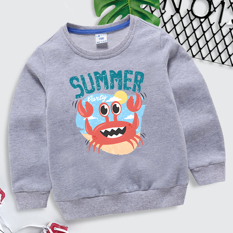 Dječja odjeća Djevojke Slatki račići Ljeto Hoodies s dnevnim printom Harajuku modni pulover Kawaii Životinjske ulične majice za dječake