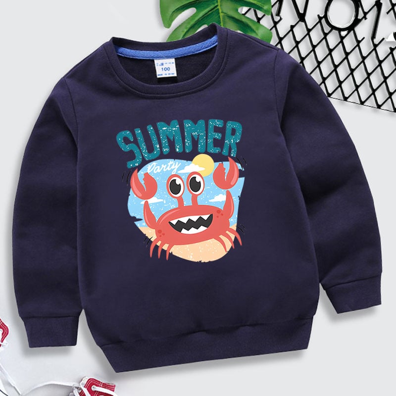 Dječja odjeća Djevojke Slatki račići Ljeto Hoodies s dnevnim printom Harajuku modni pulover Kawaii Životinjske ulične majice za dječake