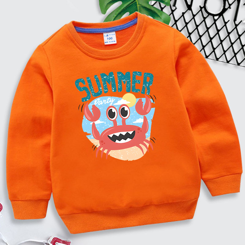 Dječja odjeća Djevojke Slatki račići Ljeto Hoodies s dnevnim printom Harajuku modni pulover Kawaii Životinjske ulične majice za dječake