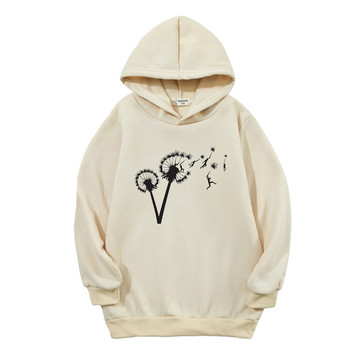 Φούτερ Dandelion Print Hoodies για εφηβικά κορίτσια Παιδικά ρούχα Βρεφικό αγόρι Αστεία φούτερ Παιδικό παλτό Φθινόπωρο Άνοιξη Φθινόπωρο τοπ