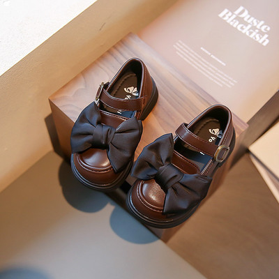 Νέα μαλακά αναπνέοντα Loafers Χαριτωμένα παιδικά παπούτσια Παιδικά παπούτσια για κορίτσι Απλό φιόγκο με στρογγυλά παπούτσια Casual Αντιολισθητικά Flat παπούτσια