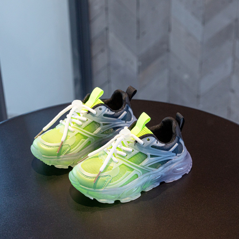 Tenisice za djevojčice Prozračne mrežaste cipele za male djevojčice Dječje ljetne tenisice s postupnim bojama Cipele žele boje Dječje cipele أحذية