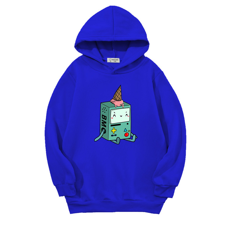 Novi crtani film Adventure Time Pattern Hoodie Dječja gornja odjeća Jesen Proljeće Jesen Zimska odjeća za malu djecu Dječja majica 3-14T