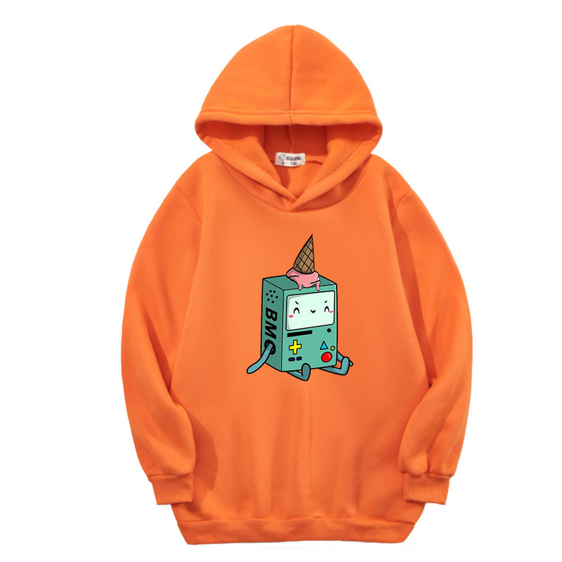 Novi crtani film Adventure Time Pattern Hoodie Dječja gornja odjeća Jesen Proljeće Jesen Zimska odjeća za malu djecu Dječja majica 3-14T