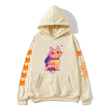 Stray Game Hoodies Kawaii Cat Graphic Hoody Παιδιά Casual χαριτωμένα κινούμενα σχέδια Φούτερ για αγόρια μακρυμάνικο Νέα άφιξη Πουλόβερ για κορίτσια