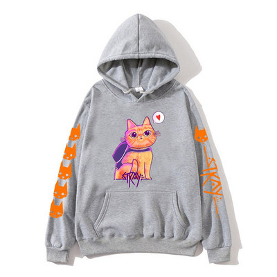 Stray Game Hoodies Kawaii Cat Graphic Hoody Παιδιά Casual χαριτωμένα κινούμενα σχέδια Φούτερ για αγόρια μακρυμάνικο Νέα άφιξη Πουλόβερ για κορίτσια
