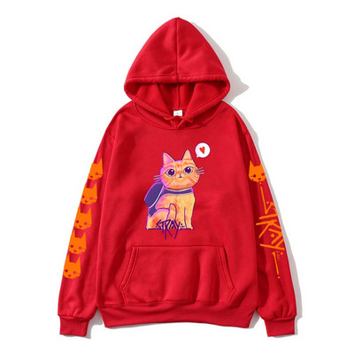 Stray Game Hoodies Kawaii Cat Graphic Hoody Παιδιά Casual χαριτωμένα κινούμενα σχέδια Φούτερ για αγόρια μακρυμάνικο Νέα άφιξη Πουλόβερ για κορίτσια