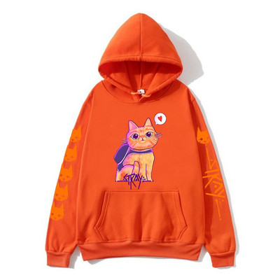 Stray Game Hoodies Kawaii Cat Graphic Hoody Παιδιά Casual χαριτωμένα κινούμενα σχέδια Φούτερ για αγόρια μακρυμάνικο Νέα άφιξη Πουλόβερ για κορίτσια