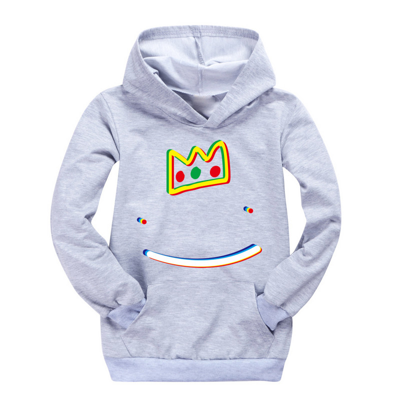 Ranboo Crown Moriah Elizabeth, dječja ležerna majica s džepovima za dječake, majica s kapuljačom za djevojčice, dječja odjeća, pamučni kostim za djevojčice