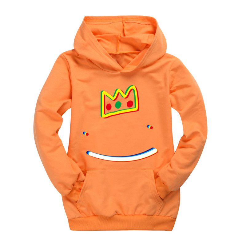 Ranboo Crown Moriah Elizabeth, dječja ležerna majica s džepovima za dječake, majica s kapuljačom za djevojčice, dječja odjeća, pamučni kostim za djevojčice