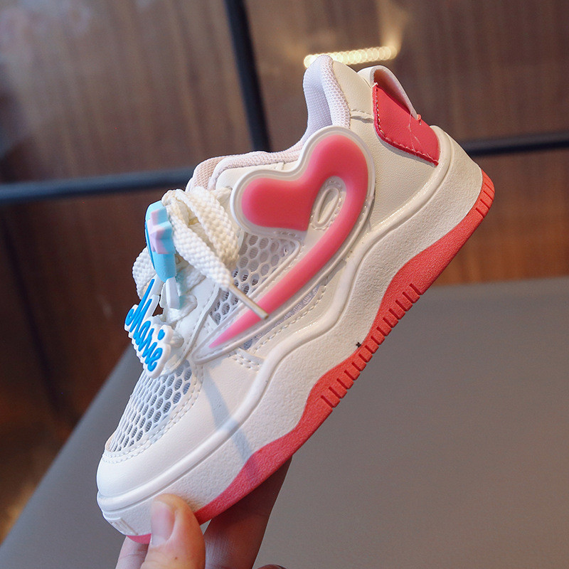 Ljetne cipele za djevojčice Mrežaste šuplje prozračne pojedinačne cipele iz crtanih filmova Dječja sportska obuća Ljubičaste cipele za dasku krossovki detskie