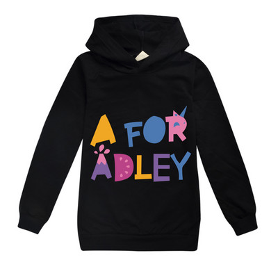 A for Adley Παιδική Μόδα Μεσαία Κορίτσια με κουκούλα Μπλούζες για αγόρι μακρυμάνικο πουκάμισο Ρούχα μπουτίκ Παιδικά ρούχα 2-16 ετών