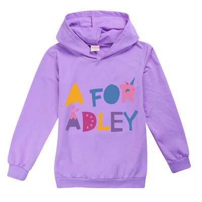 A for Adley Παιδική Μόδα Μεσαία Κορίτσια με κουκούλα Μπλούζες για αγόρι μακρυμάνικο πουκάμισο Ρούχα μπουτίκ Παιδικά ρούχα 2-16 ετών