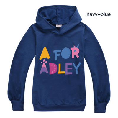 A for Adley Παιδική Μόδα Μεσαία Κορίτσια με κουκούλα Μπλούζες για αγόρι μακρυμάνικο πουκάμισο Ρούχα μπουτίκ Παιδικά ρούχα 2-16 ετών