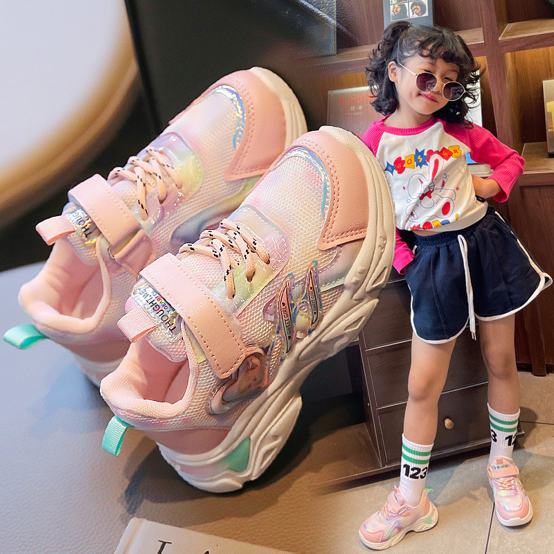 Mrežaste cipele za djevojčice Nove dječje svestrane sportske cipele za djevojčice Lagane dječje cipele za princezu za patillas niño krossovki