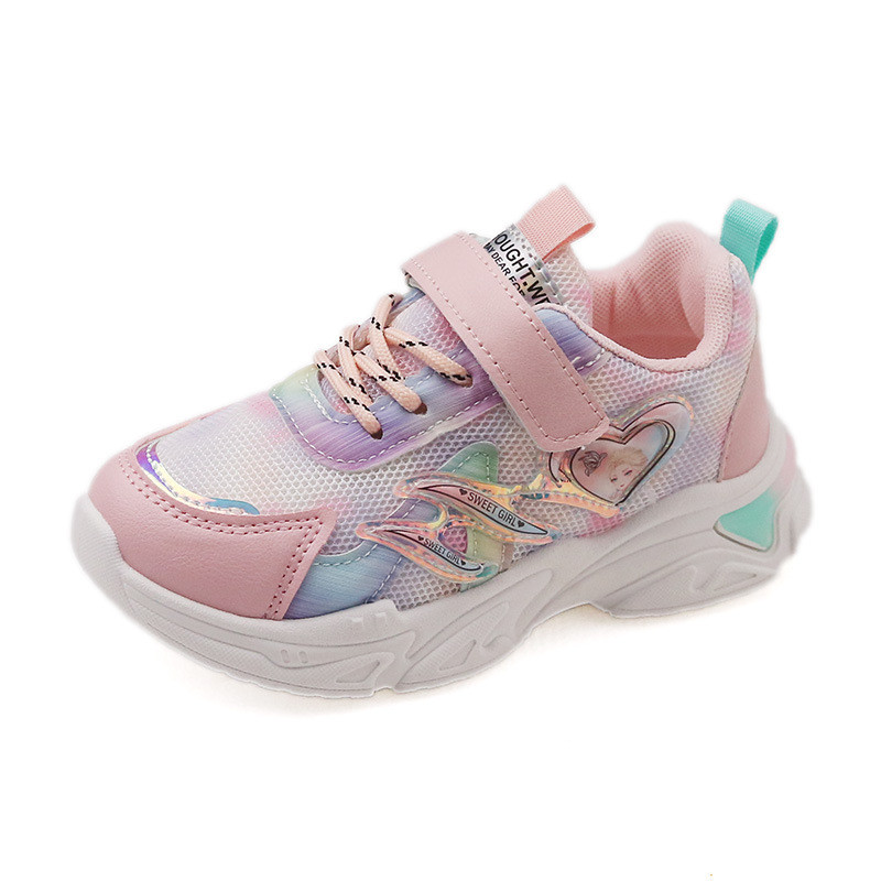 Mrežaste cipele za djevojčice Nove dječje svestrane sportske cipele za djevojčice Lagane dječje cipele za princezu za patillas niño krossovki