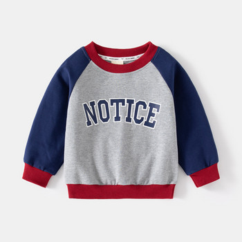 2-7T суичър за бебета и момчета Ежедневен есенен пуловер Горнище за малки деца Детски дрехи Зимна свободна суичър с качулка Детско облекло