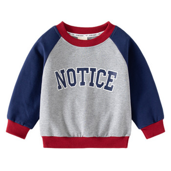 2-7T суичър за бебета и момчета Ежедневен есенен пуловер Горнище за малки деца Детски дрехи Зимна свободна суичър с качулка Детско облекло