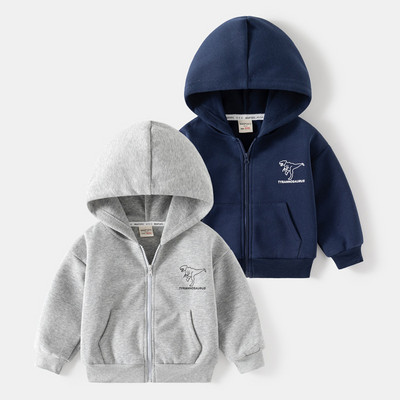 2-7T Toddler Copil Baby Boy Hanorac Cardigan Haine de toamnă Iarnă Hanorace casual din bumbac ținută pentru copii