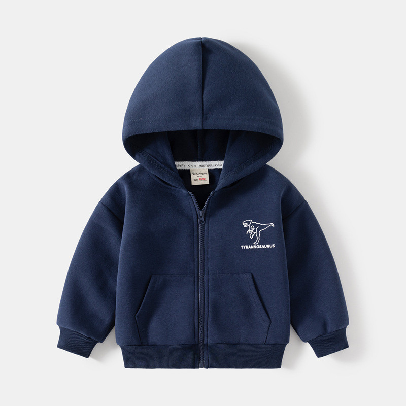 2-7T, mala, beba, dječačka majica s kratkim rukavima, kardigan, jesensko-zimska odjeća s kapuljačom, ležerna široka pamučna majica s kapuljačom, dječja odjeća