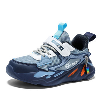 Нова мода Детски ежедневни обувки Маратонки за момче от 6 до 12 години Ежедневни маратонки с голяма платформа Детски тенис спортни обувки за момче