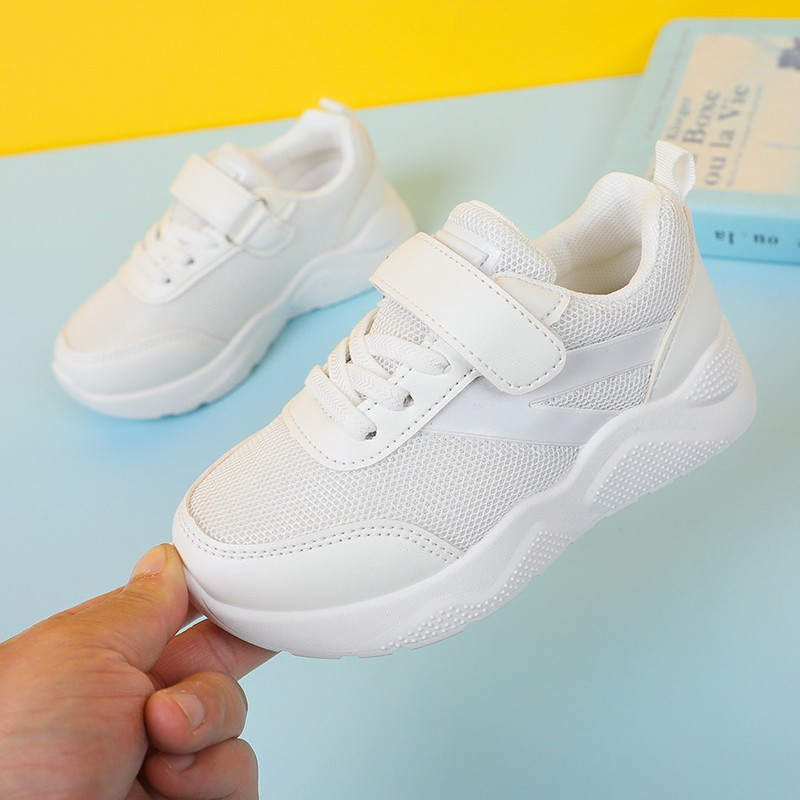 Dječje tenisice Crno-bijele Pu kože Ležerna obuća za dječake Djevojčice Vodootporne modne dječje tenisice za četiri godišnja doba