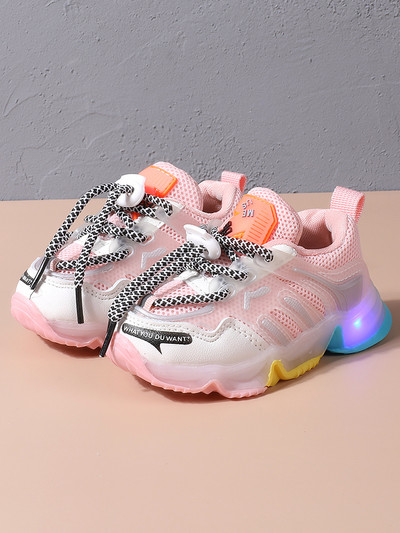 CAPSELLA KIDS Led Αθλητικά Παπούτσια Νέα Κορίτσια Αγόρια Light Up Αθλητικά Παπούτσια 1-6 ετών Baby Glowing Running Shoes Παπούτσια για μικρά παιδιά