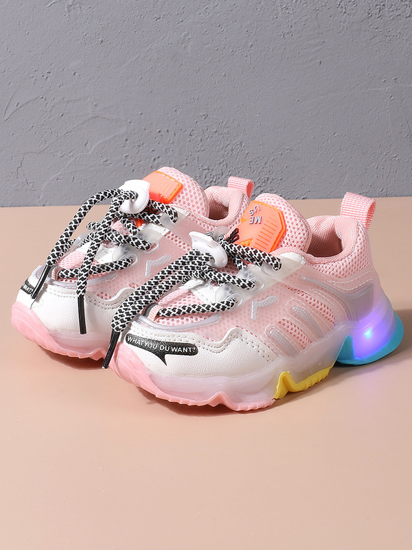 CAPSELLA KIDS Led tenisice Nove svjetleće sportske cipele za djevojčice i dječake 1-6 godina Svjetleće tenisice za bebe Mekane svjetleće cipele za malu djecu