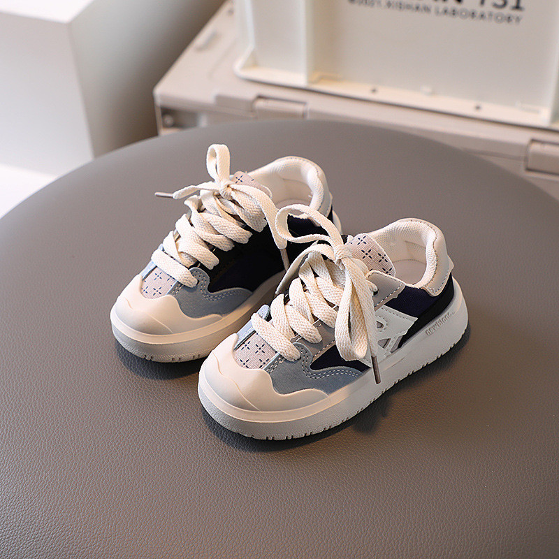 Dječje cipele za djevojčice, malu djecu, dječake, modne dječje tenisice s blokirajućim bojama, PU kožne remenčići s remenom za vezanje, bebe, male cipele, obične cipele