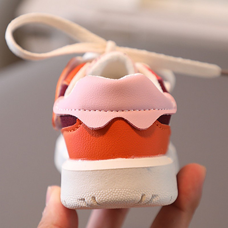 Dječje cipele za djevojčice, malu djecu, dječake, modne dječje tenisice s blokirajućim bojama, PU kožne remenčići s remenom za vezanje, bebe, male cipele, obične cipele