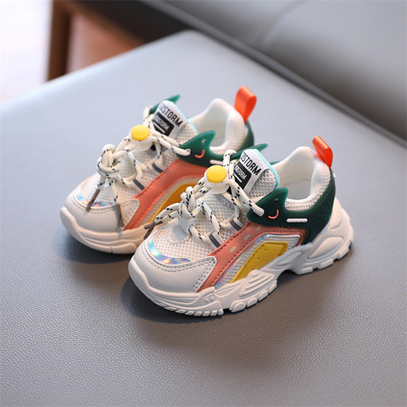 DIMI 2023 proljeće/jesen Sportske cipele za djecu, dječake, djevojčice, prozračne mrežaste cipele za malu djecu, udobne mekane dječje tenisice T2208