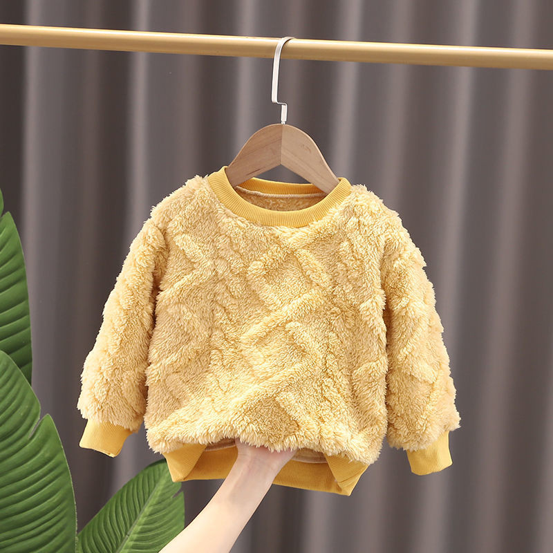 Zimski dječji pulover za 2021. Dječaci Djevojčice Pamučni topli puloveri Baršun za malu djecu Dječja pletena odjeća Puloveri 1 2 3 4 5 6Y