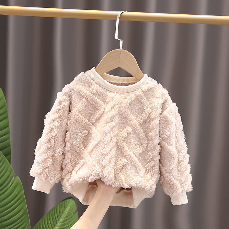 Zimski dječji pulover za 2021. Dječaci Djevojčice Pamučni topli puloveri Baršun za malu djecu Dječja pletena odjeća Puloveri 1 2 3 4 5 6Y