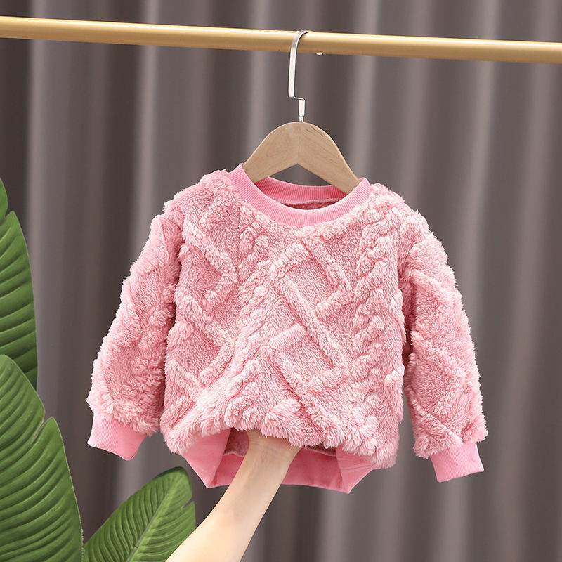 Zimski dječji pulover za 2021. Dječaci Djevojčice Pamučni topli puloveri Baršun za malu djecu Dječja pletena odjeća Puloveri 1 2 3 4 5 6Y