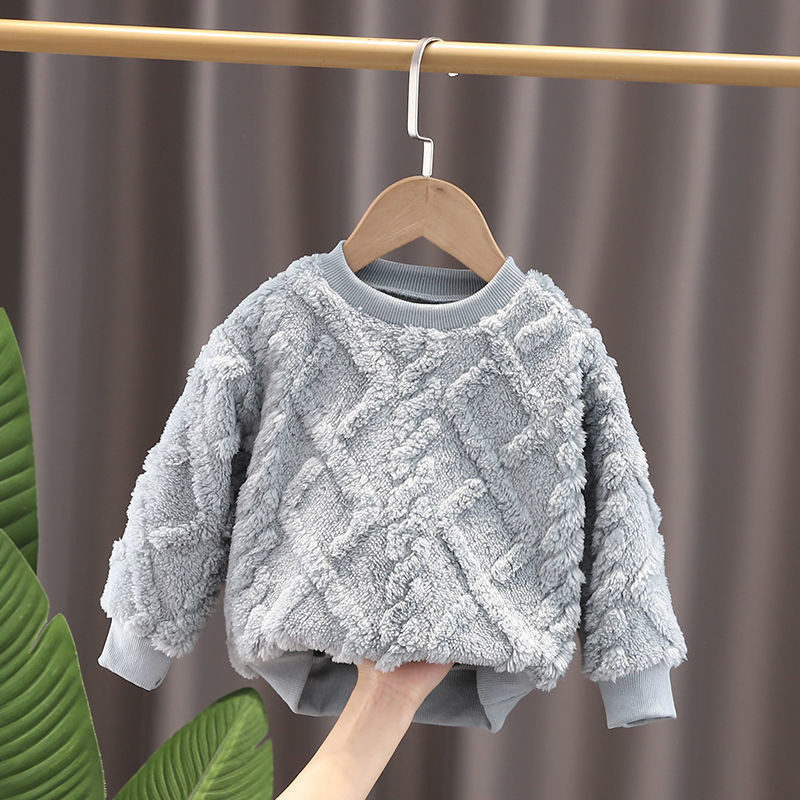 Zimski dječji pulover za 2021. Dječaci Djevojčice Pamučni topli puloveri Baršun za malu djecu Dječja pletena odjeća Puloveri 1 2 3 4 5 6Y