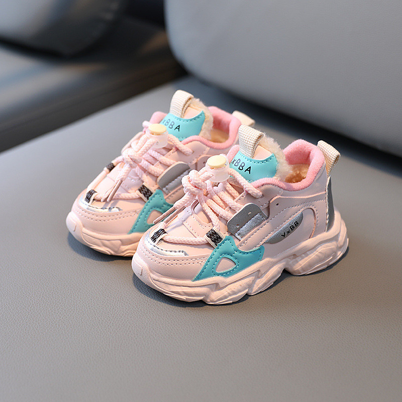 Zimske dječje cipele Čizme za dječake Deblje cipele od flisa Dječja protuklizna cipela za malu djecu Dječje tople plus pamučne tenisice za djevojčice i dječake